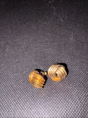 Sarah Coventry Gold-Tone Twisted Knot Stud Earrings